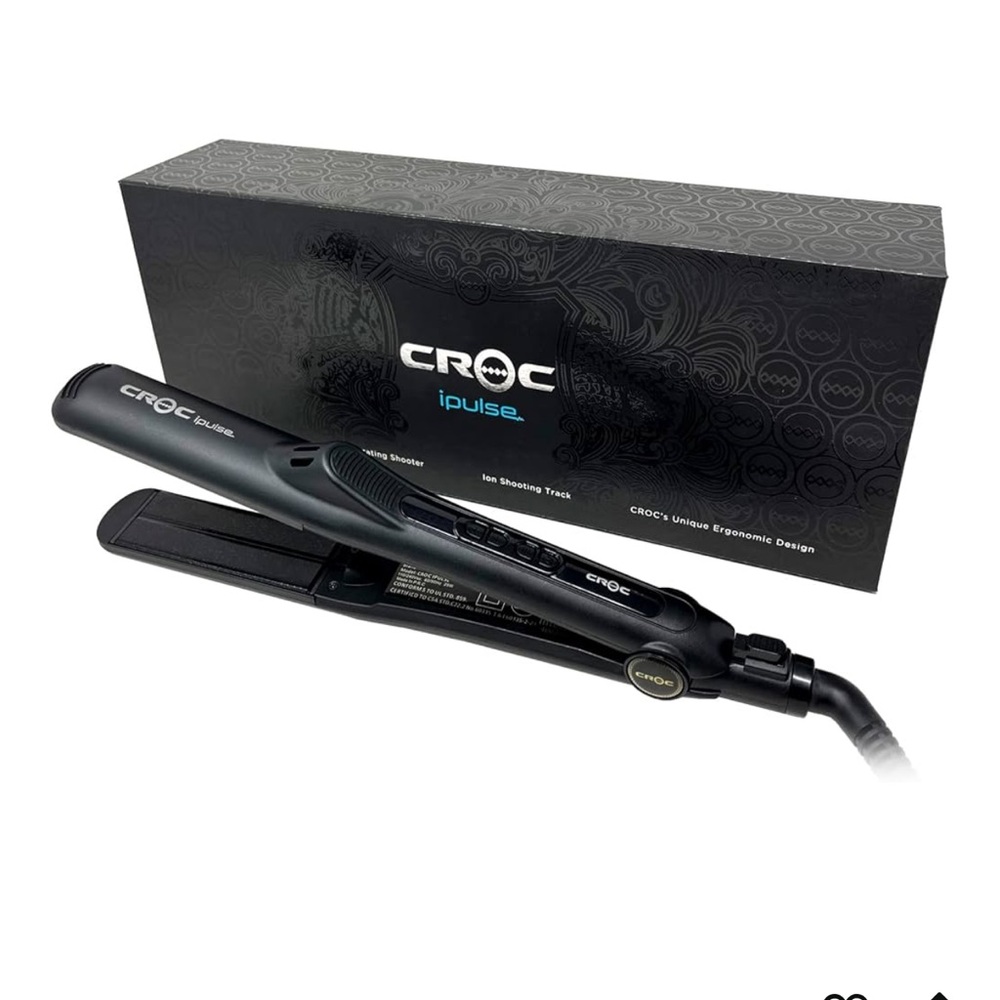 Croc I Pulse Sleek Black Hair Straightener